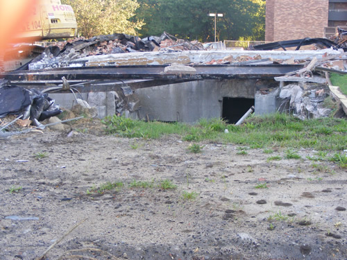 Wayne Theatre - Demolition (newer photo)